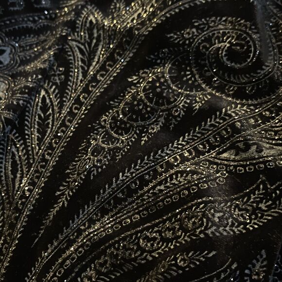 Ornate Velvet 90's Black Tank - JTB Petite - Petite Small - Picture 2 of 6